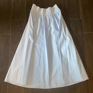Zara light blue cotton skirt